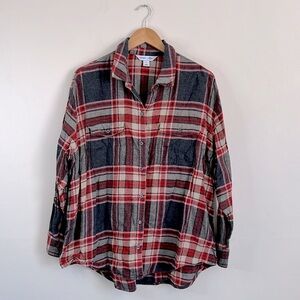 Old Navy The Boyfriend Shirt Flannel